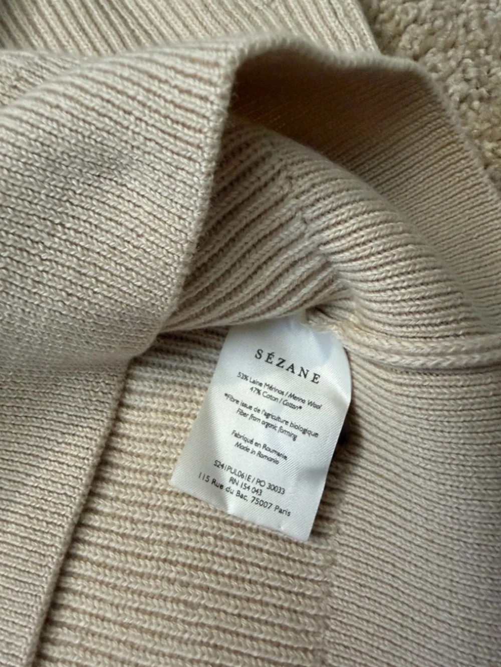 Sezane Sami Jumper and Naelle Skirt Set Natural Beige Size Large - Picture 13 of 16